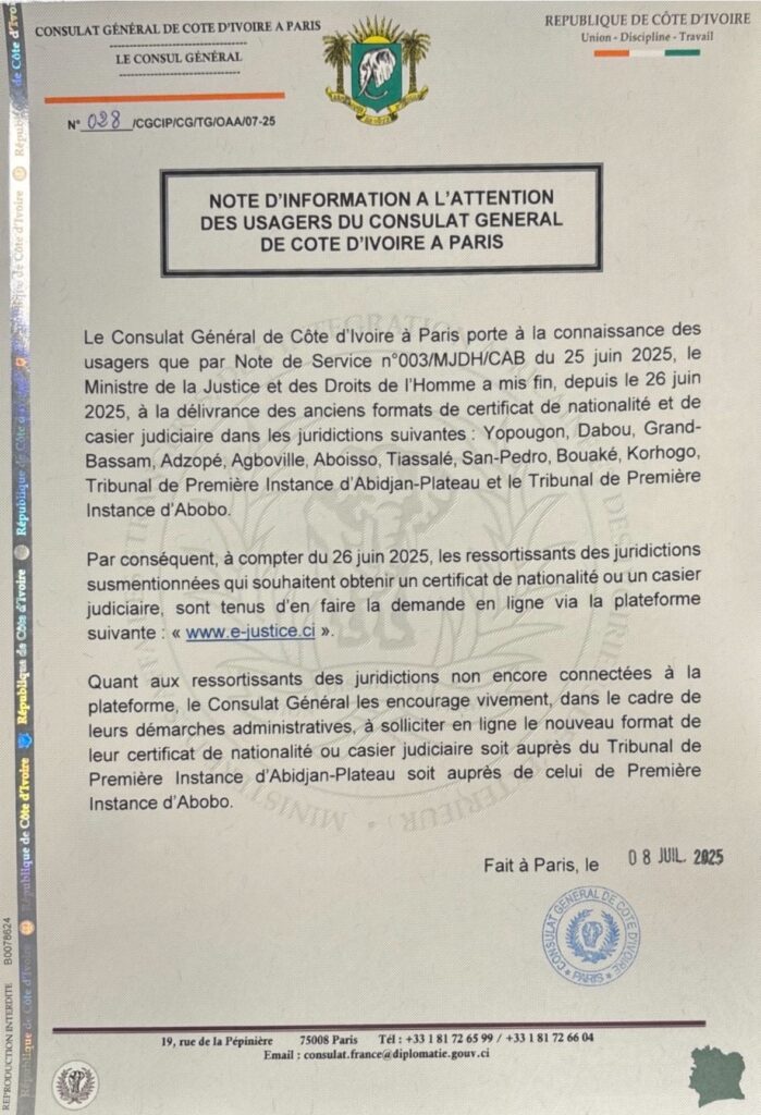 note d'information consulat cote d'ivoire